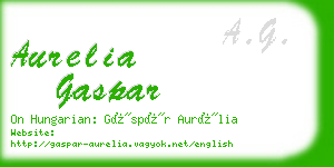 aurelia gaspar business card